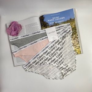 NWT Calvin Klein 3pc Bikini Panty Set